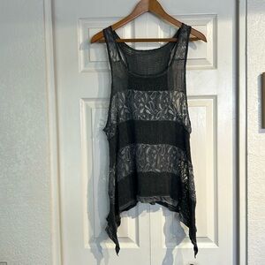Boho Lace Net Tank Top